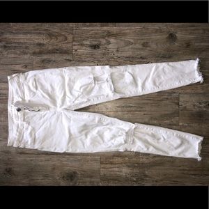 White High Waisted Jeans